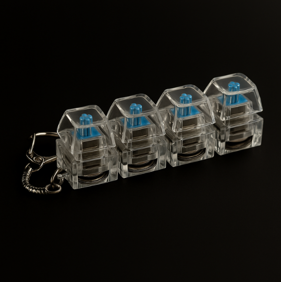 Clippy Key Light – Mini teclado anti-estrés personalizable